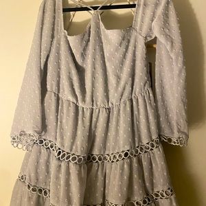 Worn Once, Tobi Blue-Silver Dress. Originally $50, only charging $25.00.